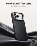ESR Black Leather iPhone 17 Pro Max Magsafe Case with Stand For the Look That Lasts