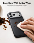 ESR Black Leather iPhone 18 Pro Max Magsafe Case with Stand Easy Care With Better Wear