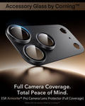 ESR Black iPhone 18 Pro Corning Glass Camera Lens Protector Full Camera Coverage.  Total Peace of Mind.