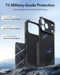 ESR Black iPhone 18 Pro Max Tough Phone Case Magsafe with Stand 7X Military-Grade Protection