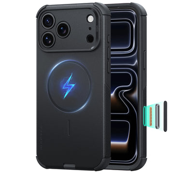 Black iPhone 18 Pro Max Case Tough Phone Case with Magsafe
