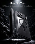 ESR Clear Black iPhone 18 Pro Magsafe Slim Phone Case Hue Do You