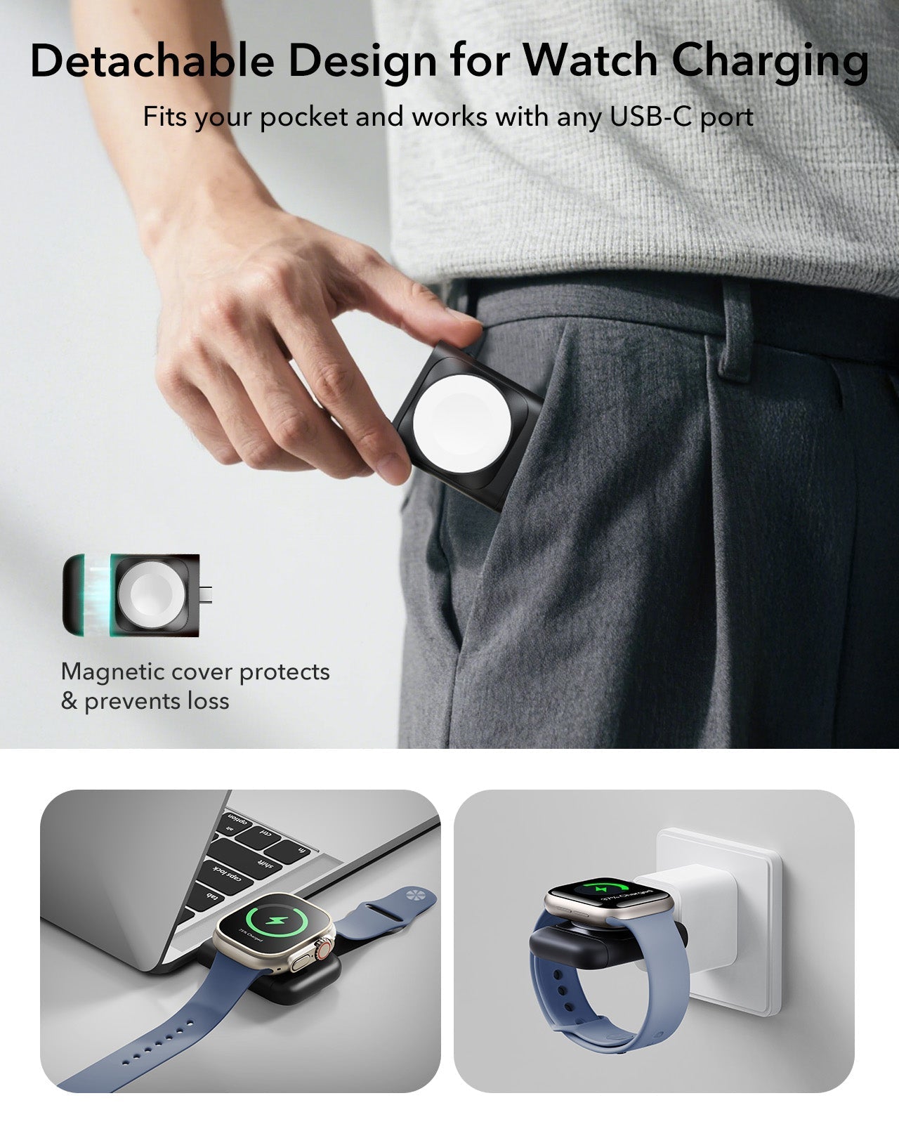 CryoBoost 3-in-1 Magnetic Charging Station (25W, Qi2.2)  - JP Plug–Black ESR ESR