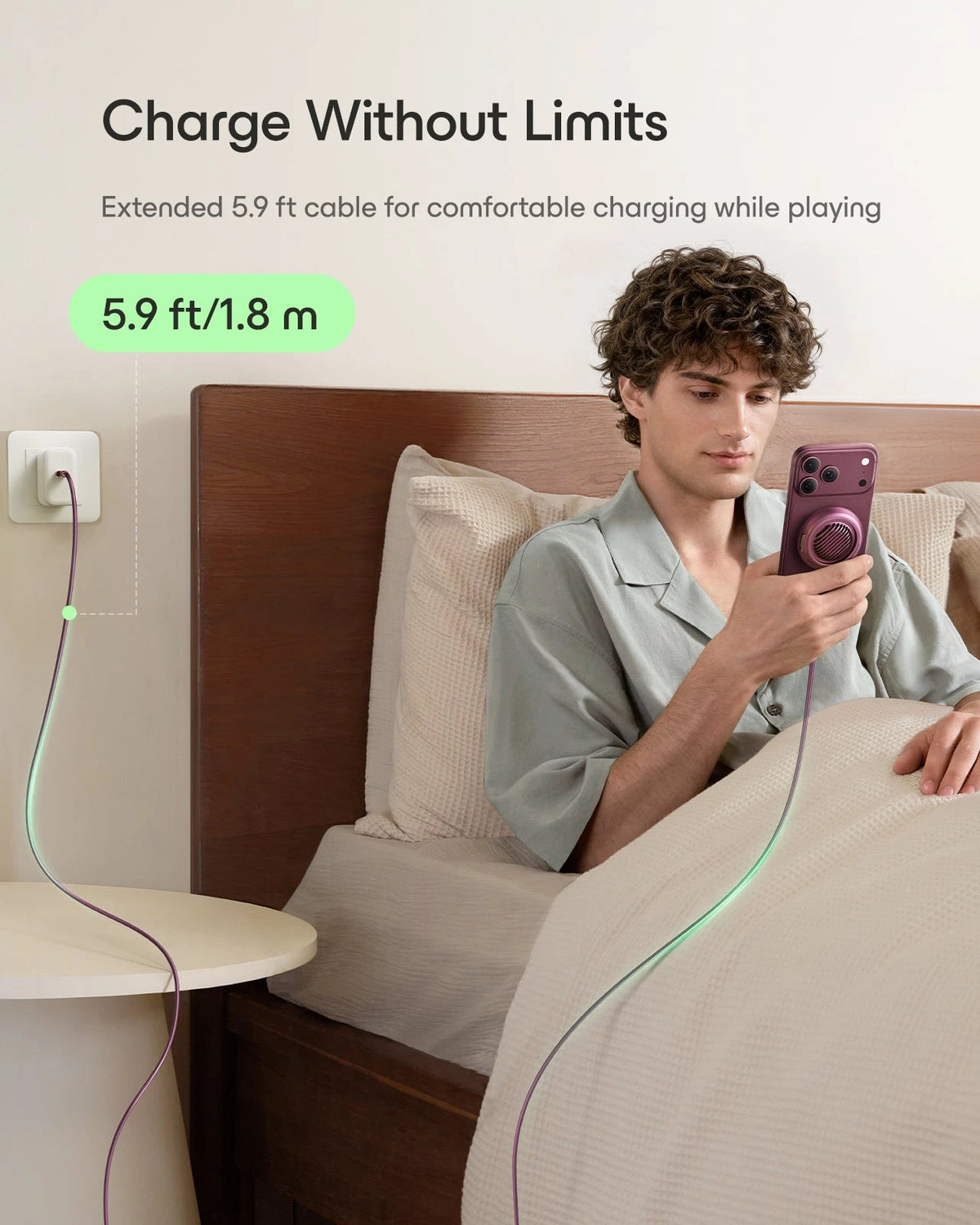 Cyclone 25W Magnetic Charging Pad with CryoBoost - Burgundy - 1 Set ESR ESR