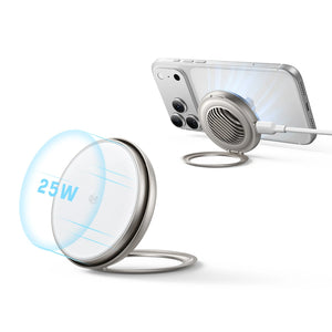 Cyclone 25W Magnetic Charging Pad with CryoBoost - Silver - 1 Set