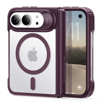 iPhone Duo Classic Hybrid Magnetic Case - Frosted Deep Burgundy