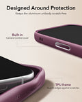 ESR Deep Burgundy Leather iPhone 17 Pro Max Magsafe Case with Stand Designed Around Protection
