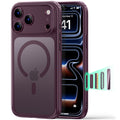 ESR Frosted Deep Burgundy iPhone 18 Pro Magsafe Slim Phone Case