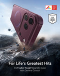 ESR Deep Burgundy iPhone 18 Pro Case Tough Phone Case with Magsafe For Life's Greatest Hits