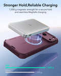 ESR Deep Burgundy iPhone 18 Pro Case Tough Phone Case with Magsafe Stronger Hold,Reliable Charging