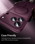 ESR Deep Burgundy iPhone 18 Pro/Pro Max Armorite Camera Lens Protector Case Friendly