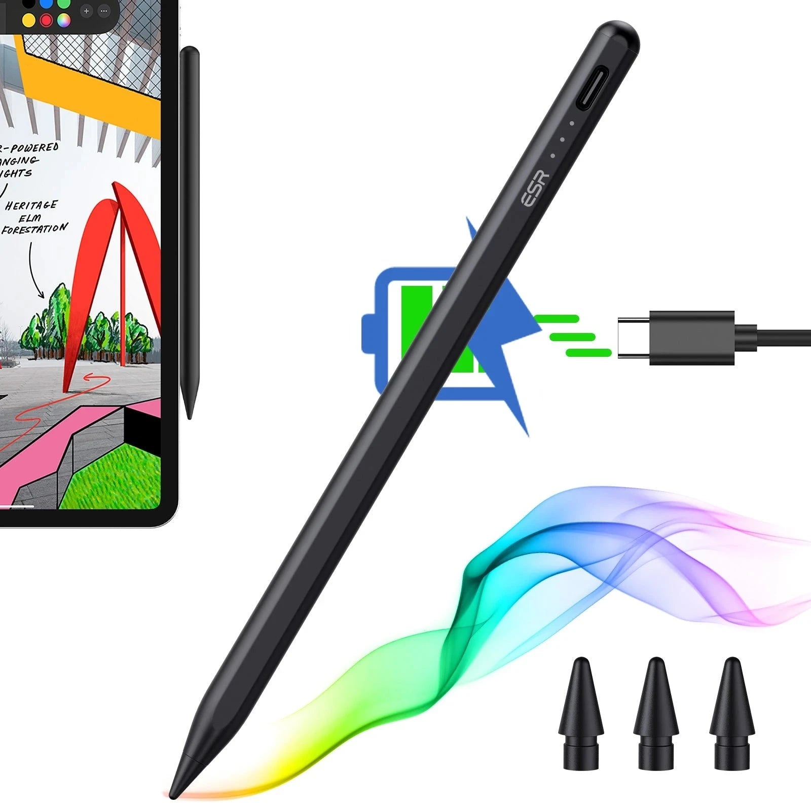 iPad (A16) Wi-Fi 128GB + ESRデジタルペンシル Amazon.com: ESR Geo Digital iPad Pencil Findmy Compatible with