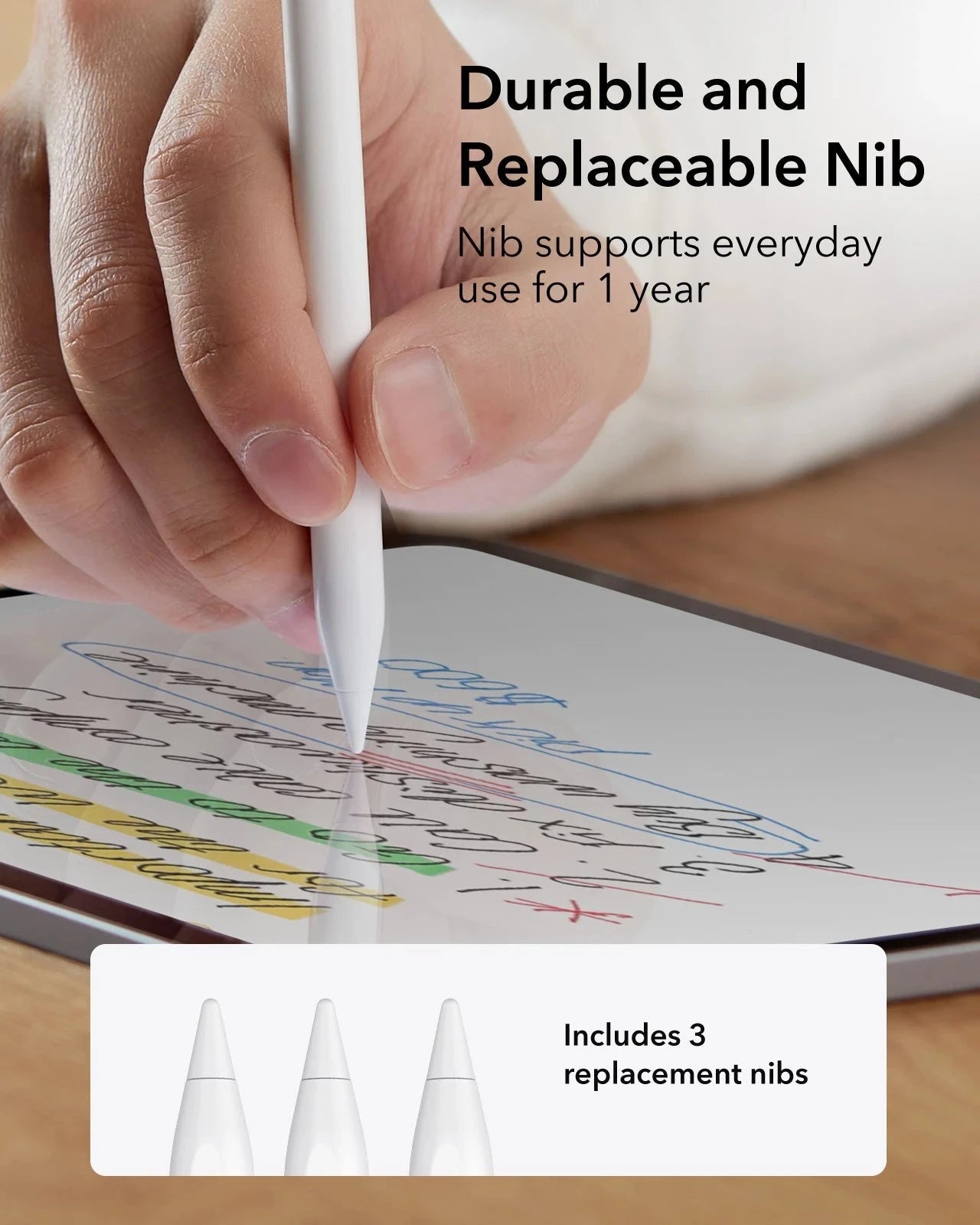 iPad (A16) Wi-Fi 128GB + ESRデジタルペンシル Amazon.com: ESR Pencil (1st Generation) for iPad 2018-2026, Tilt