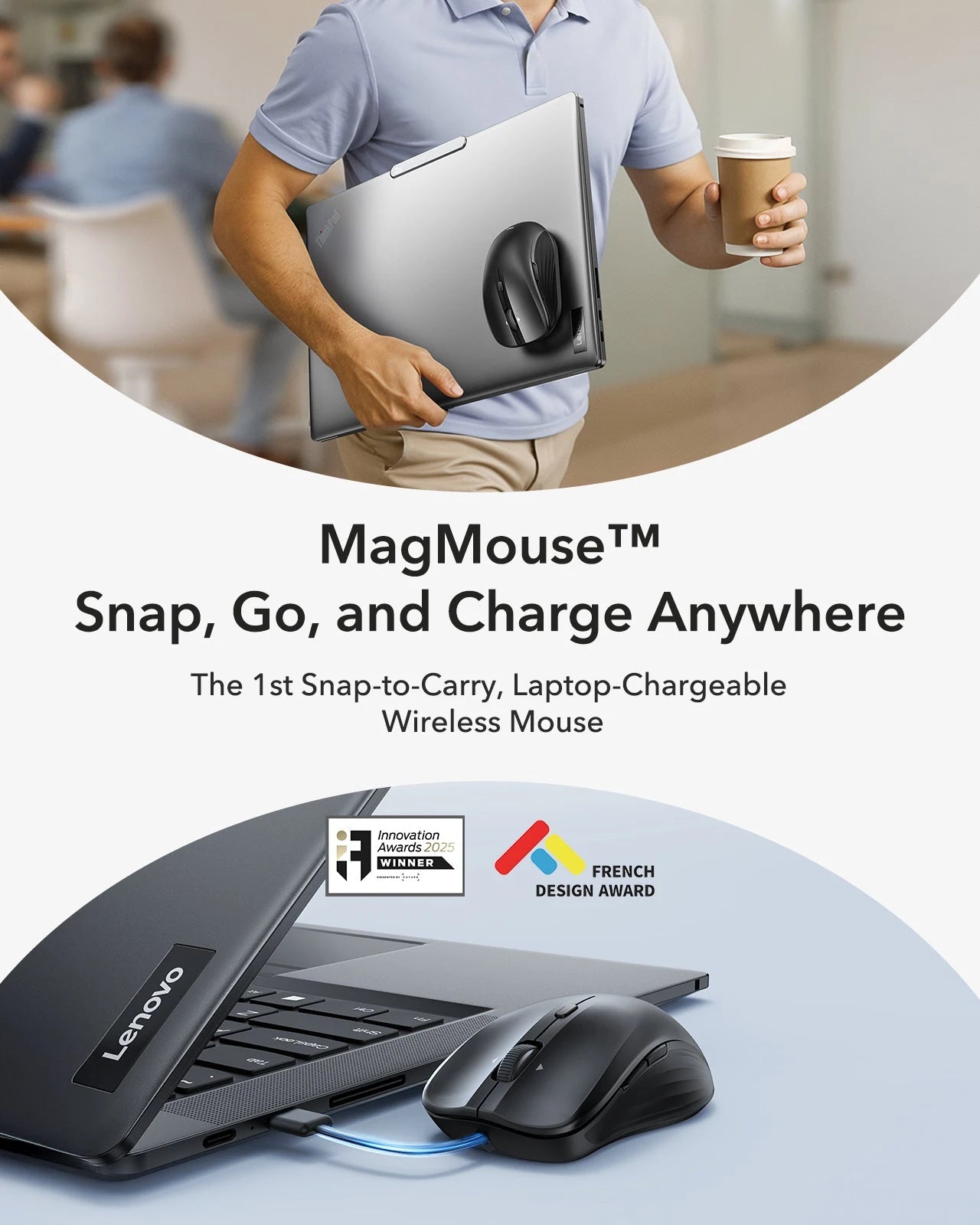 MagMouse-Snap，Go，and charge Anywhere