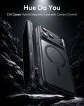 ESR Frosted Black iPhone 18 Pro Magsafe Slim Phone Case Hue Do You