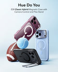 ESR Frosted Black iPhone 18 Pro Max Magsafe Slim Phone Case with Stand Hue Do You