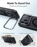 ESR Frosted Black iPhone 18 Pro Max Magsafe Slim Phone Case with Stand Stay Clear for Half a Year