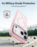 ESR Frosted Bubblegum Pink iPhone 18 Pro Max Magsafe Slim Phone Case with Stand 4x Military-Grade Protection