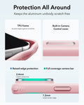 ESR Frosted Bubblegum Pink iPhone 18 Pro Max Magsafe Slim Phone Case with Stand Protection All Around