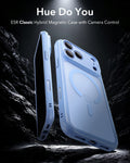 ESR Frosted Misty Blue iPhone 18 Pro Magsafe Slim Phone Case Hue Do You