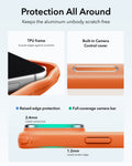 ESR Frosted Orange iPhone 18 Pro Max Magsafe Slim Phone Case with Stand Protection All Around