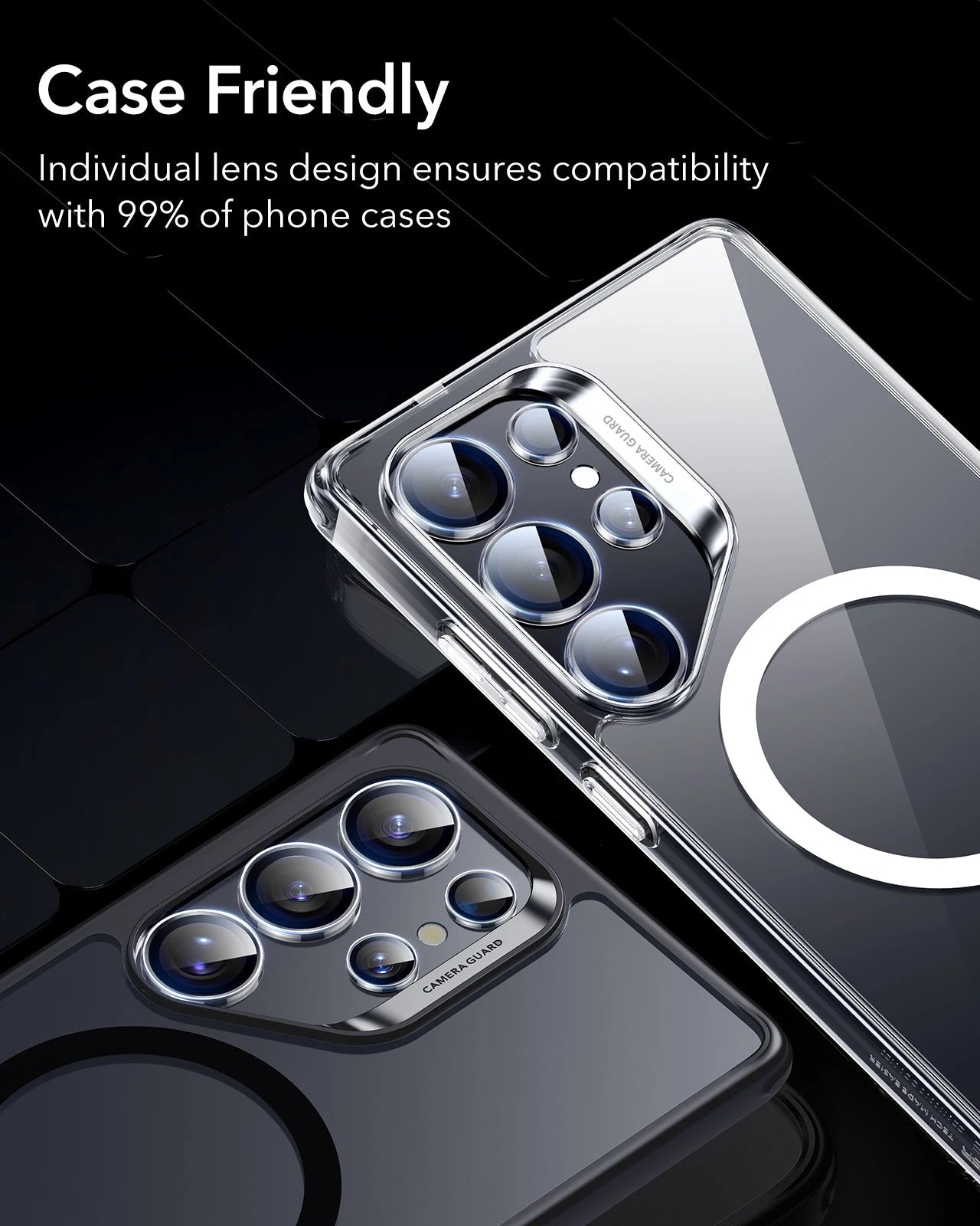 Galaxy S25 Ultra Armorite Camera Lens Protectors - Clear