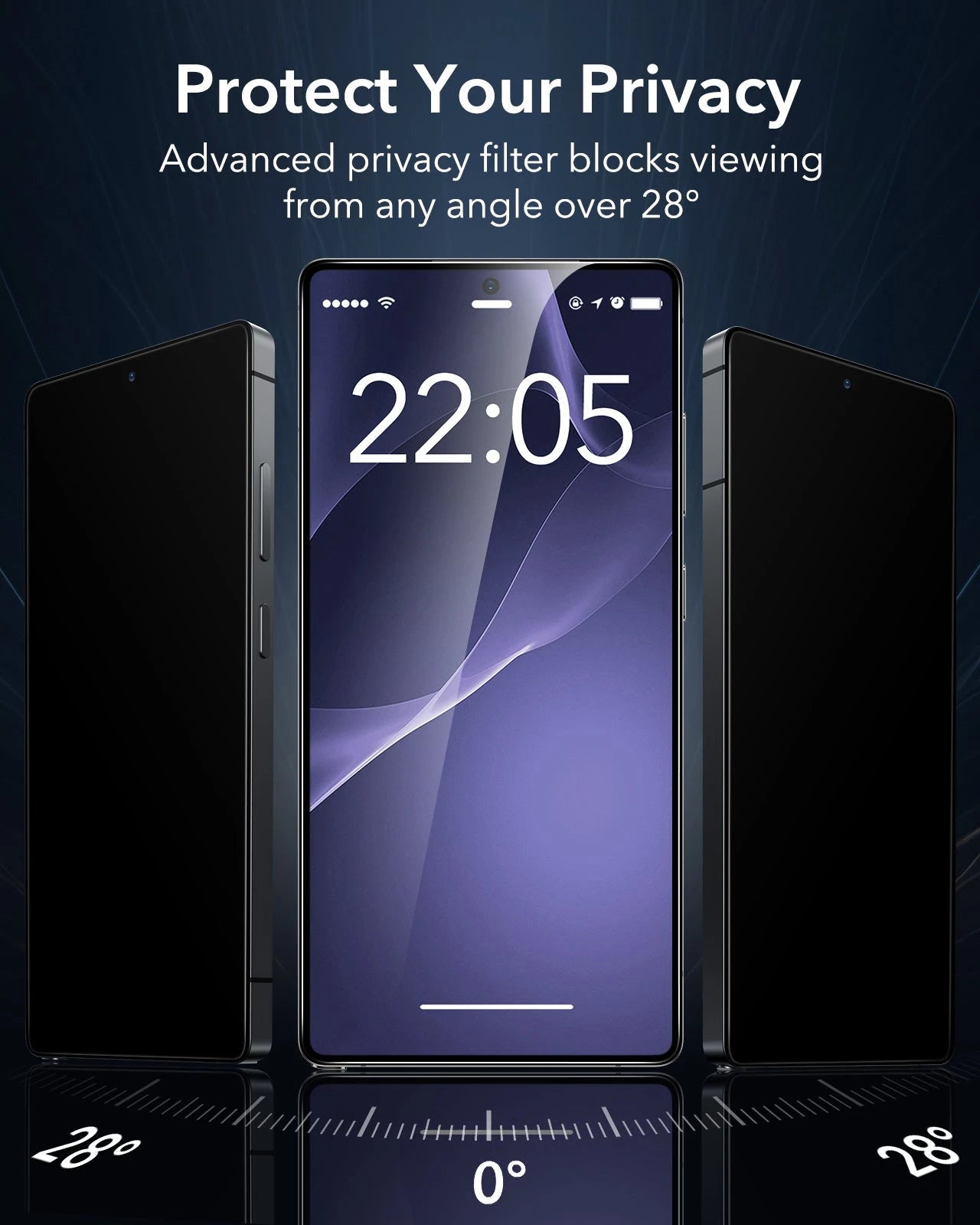 Android Screen Protector Best Privacy Screen Protector for Android Samsung S25 Ultra | ESR