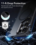 Galaxy S25 Ultra HaloLock Classic Hybrid Case - Frosted Black