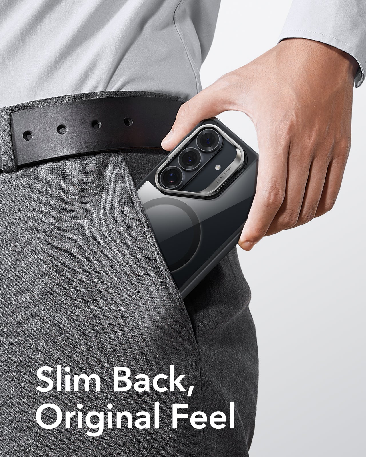 ESR Samsung Galaxy S26 Ultra Classic Hybrid Magsafe Case with Stand Clear Black Slim Back Original Feel