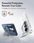 ESR Samsung Galaxy S26 Ultra Classic Hybrid Magsafe Case with Stand Frosted Blue Powerful Protection ，Reveals True Color