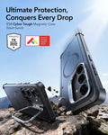 ESR Samsung Galaxy S26 Cyber Tough Magsafe Case with Stand Black Ultimate Protection Conquers Every Drop