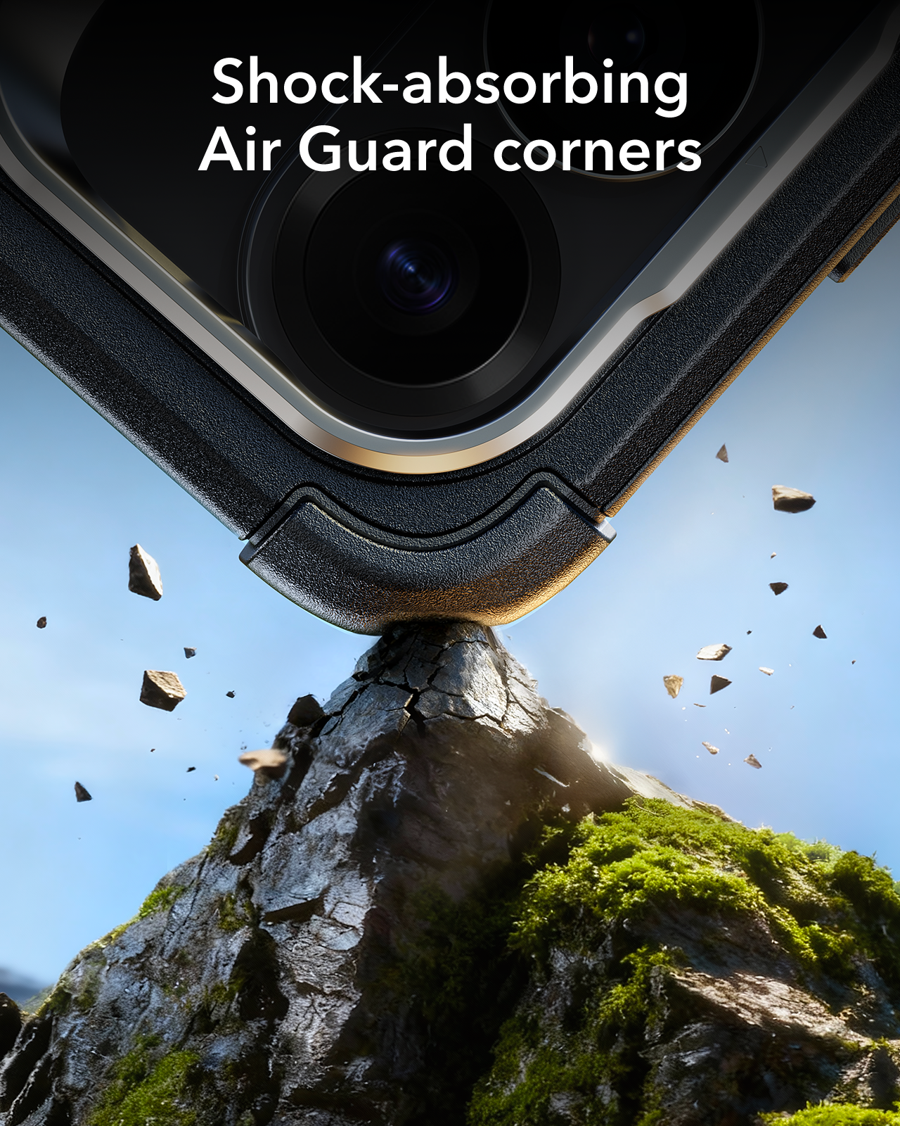 ESR Samsung Galaxy S26 Cyber Tough Magsafe Case with Stand Black Shock-absorbing Air Guard corners