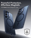 Samsung Galaxy S26 Plus Classic Hybrid Magsafe Case Frosted Blue Powerful Protection Effortless Magsafe