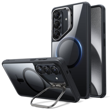 Samsung Galaxy S26 Plus Classic Hybrid Magsafe Case with Stand Clear Black 