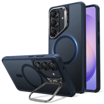 Samsung Galaxy S26 Plus Classic Hybrid Magsafe Case with Stand Frosted Blue