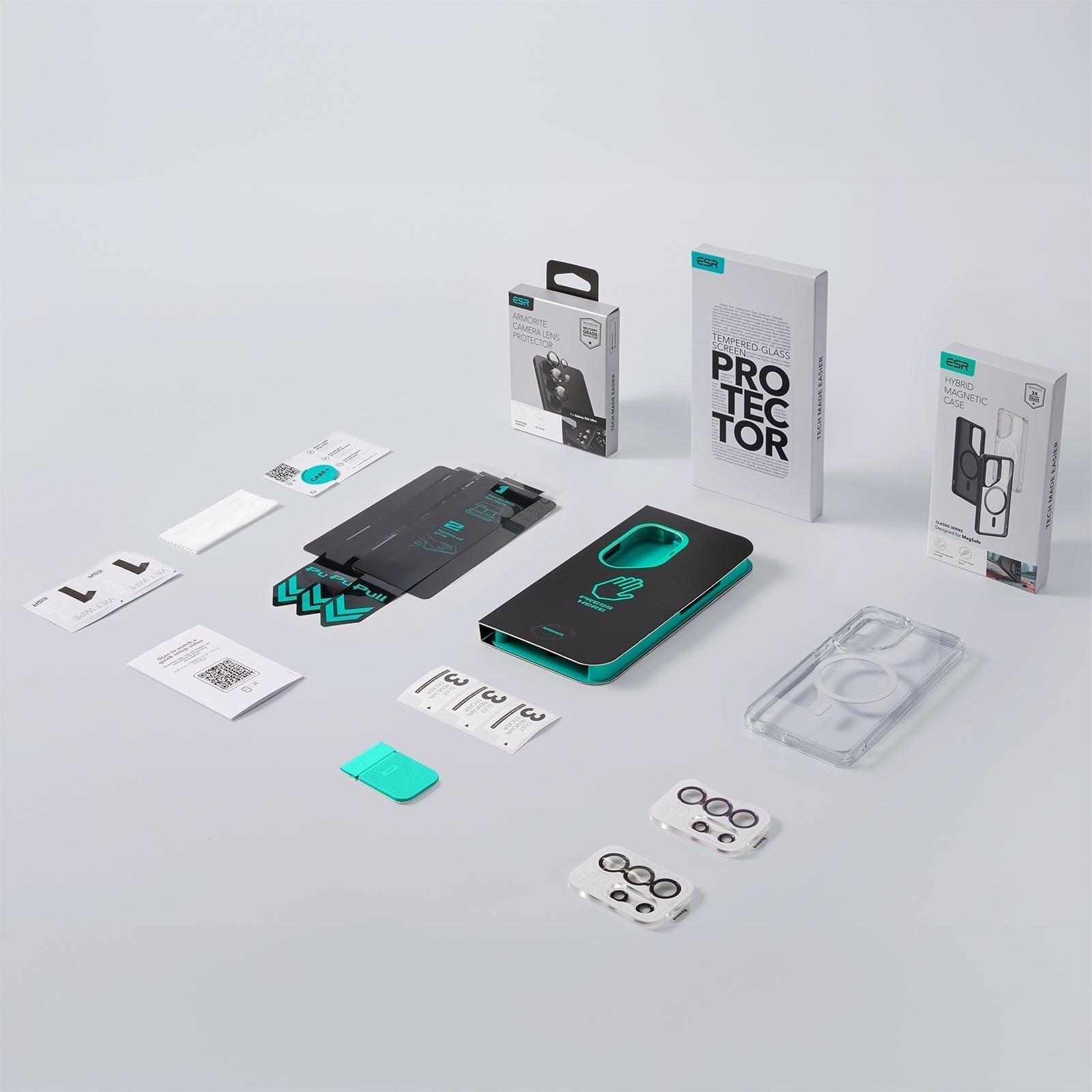 ESR Galaxy S26 Ultra Classic Hybrid Magsafe Case and Armorite Privacy Screen Protector Bundle