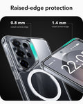 Galaxy S26 Ultra Classic Hybrid Magsafe Case and Corning Glass Privacy Screen Protector Set Raised-edge protection