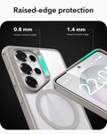 Samsung Galaxy S26 Ultra Classic Hybrid Magsafe Case Clear Grey Raised Edge Protection