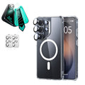 Galaxy S26 Ultra Classic Hybrid Magsafe Case and Armorite Screen Protector Bundle Clear