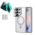 Galaxy S26 Ultra Classic Hybrid Magsafe Case and Armorite Screen Protector Clear Grey