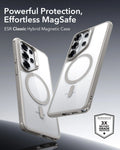 Samsung Galaxy S26 Ultra Classic Hybrid Magsafe Case Clear Grey Powerful Protection Effortless Magsafe