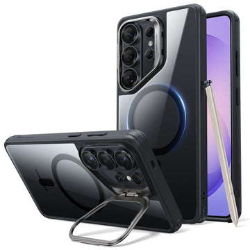 Samsung Galaxy S26 Ultra Classic Hybrid Magsafe Case with Stand Clear Black