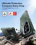 ESR Samsung Galaxy S26 Ultra Cyber Tough Magsafe Case with Stand Olive Green Ultimate Protection Conquers Every Drop