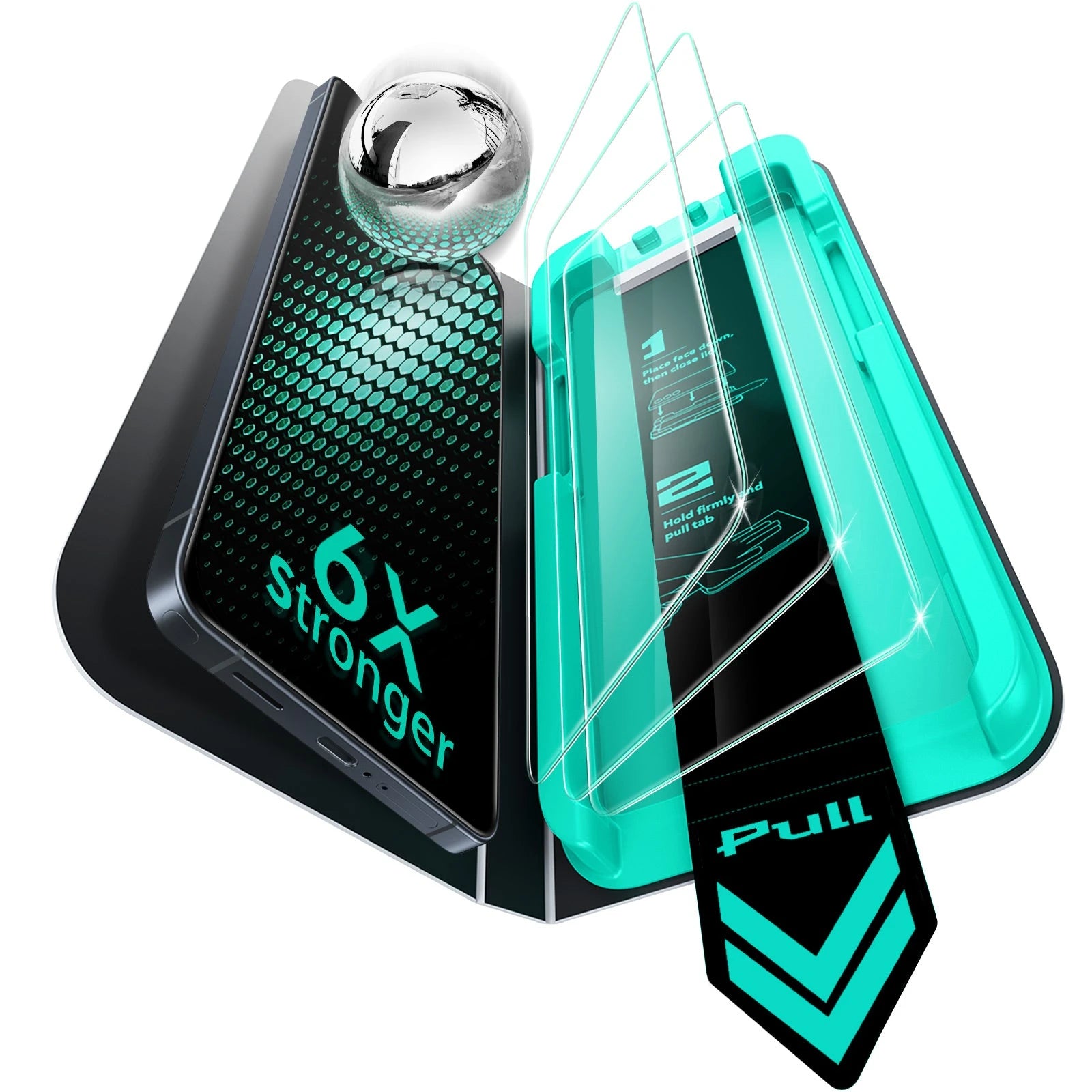 Galaxy S26 Ultra 6x Stronger Glass Screen Protector with Install Kit|ESR