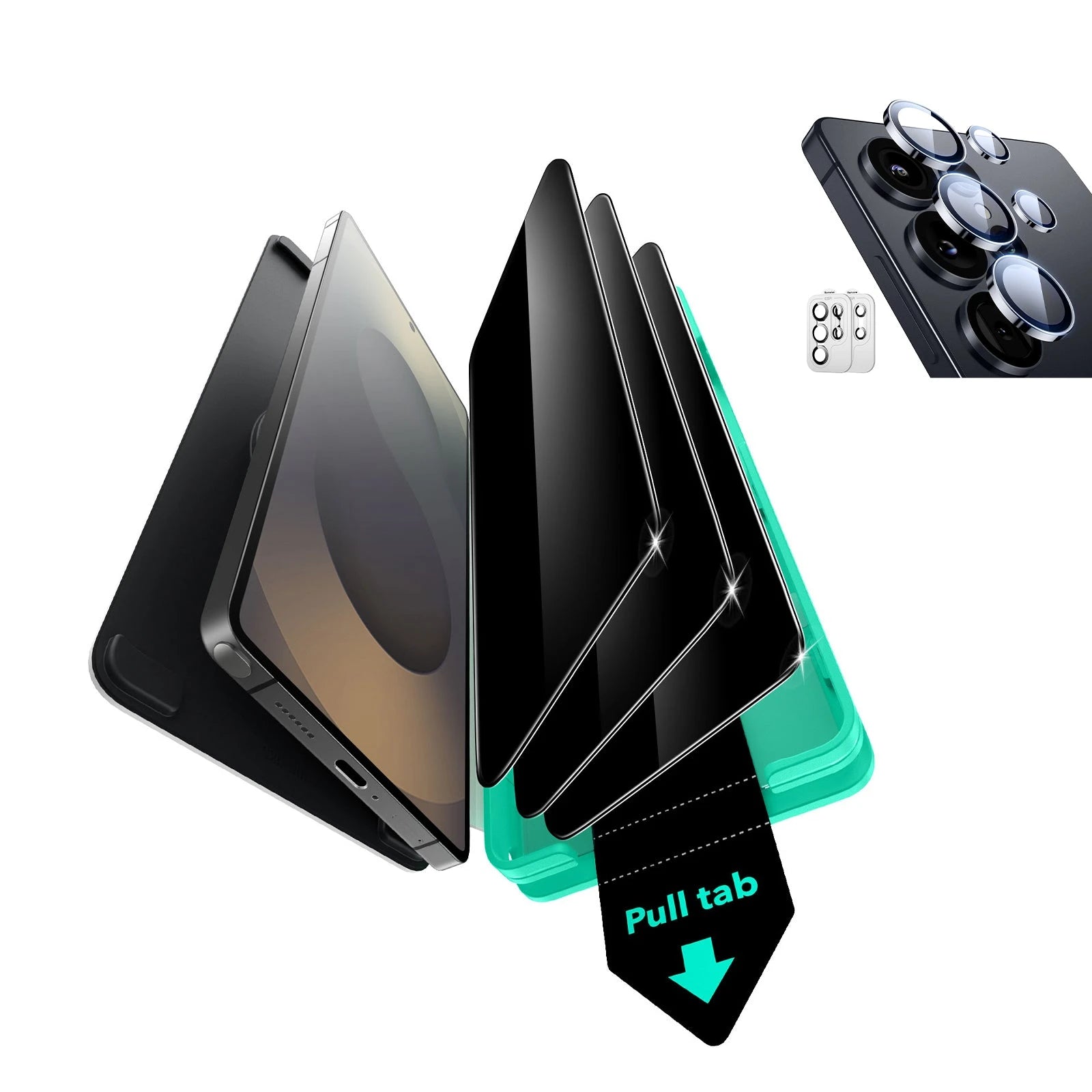 Galaxy S25 Ultra Armorite Screen and Camera Lens Protection Bundle - 3 Pack + 2 Sets（复制） ESR ESR
