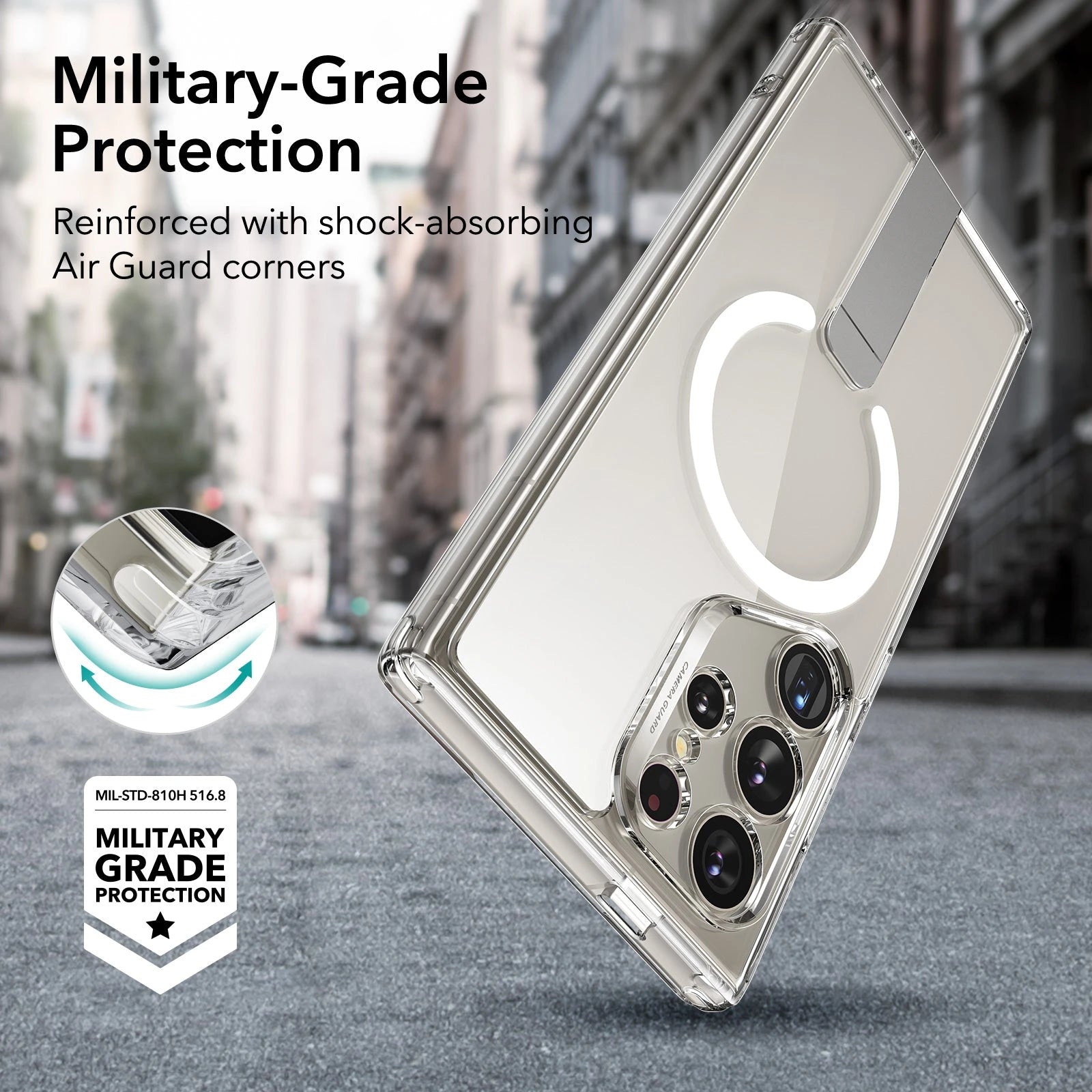 Galaxy S24 Ultra Boost Flickstand Case (HaloLock) - Clear ESR ESR