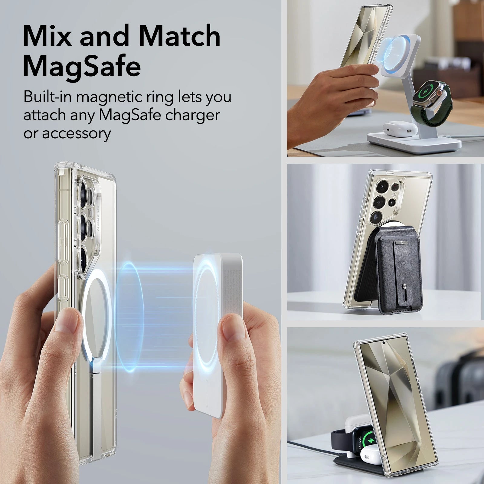 Galaxy S24 Ultra Boost Flickstand Case (HaloLock) - Clear ESR ESR