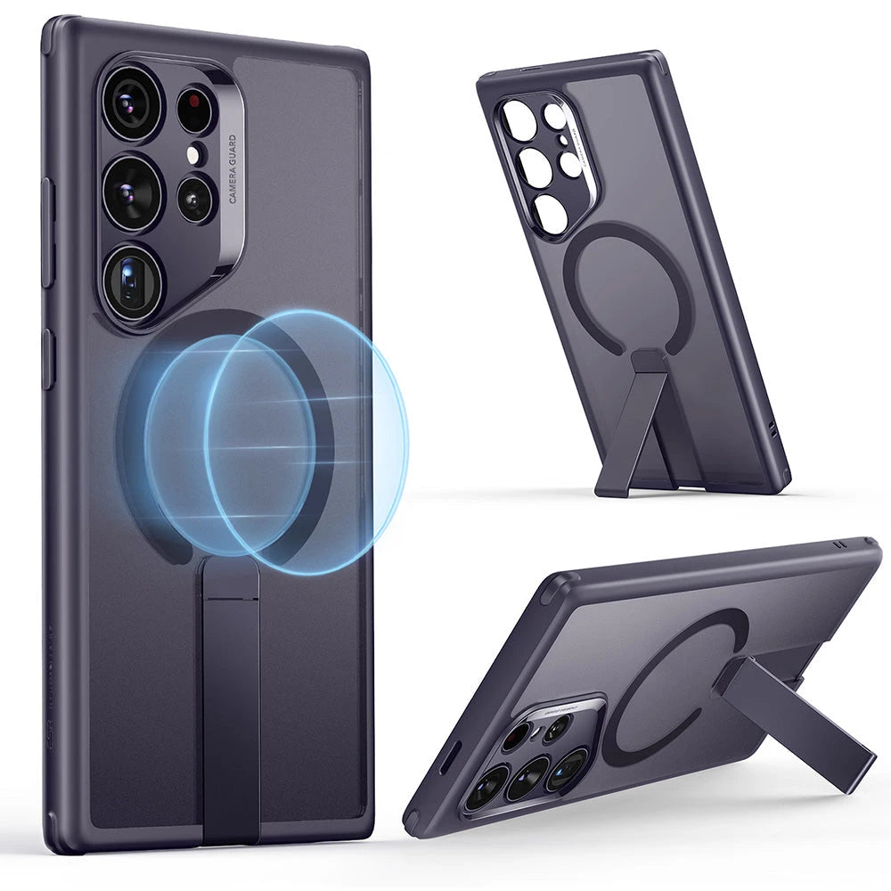 Galaxy S24 Ultra Boost Flickstand Case (HaloLock) - Frosted Purple - ESR 