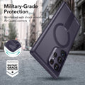 Galaxy S24 Ultra Boost Flickstand Case (HaloLock) - Frosted Purple - ESR 
