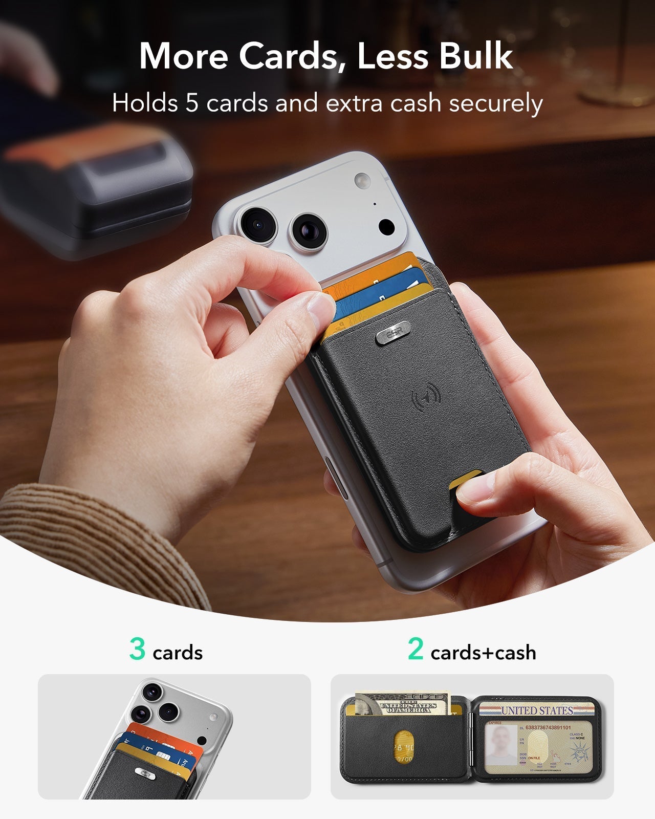 Geo Magnetic Wallet Stand -  Black ESR ESR